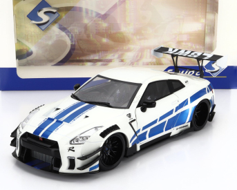 Solido Nissan Gt-r (r35) Liberty Walk Body Kit 2.0 Coupe 2024 1:18 Stříbrná Modrá