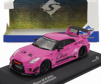 Solido Nissan Gt-r (r35) Liberty Walk Body Kit Coupe 2019 1:43 Pink