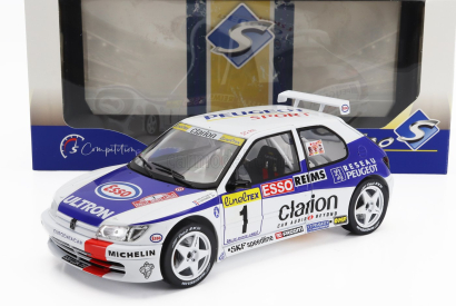 Solido Peugeot 306 Maxi N 1 2nd Rally Montecarlo 1996 Francois Delecour - Herve Sauvage 1:18 Bílá Modrá