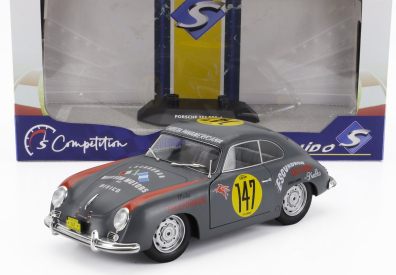 Solido Porsche 356 Pre-a Coupe N 147 Racing Panam 1954 1:18 Šedá Červená