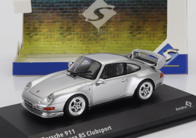 Solido Porsche 911 993 Rs Clubsport Coupe 1993 1:43 Silver