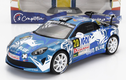 Solido Renault A110 Alpine (night Version) N 20 Rally Du Var 2021 F.delecour - J.r.guigonnet 1:18 Bílá Modrá