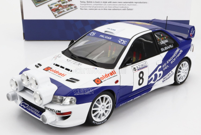 Solido Subaru Impreza S5 Wrc99 (night Version) N 8 Rally Azimut Di Monza 2000 Valentino Rossi - C.cassina 1:18 Bílá Modrá