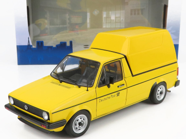 Solido Volkswagen Caddy Pick-up Mki Closed Van Poste 1982 1:18 Žlutá