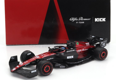 Spark-model Alfa romeo F1  C43 Team Stake N 77 Season 2023 Valtteri Bottas 1:64 Černá Červená