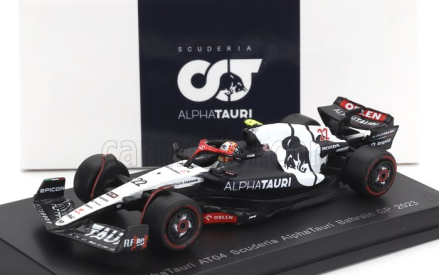 Spark-model Alpha tauri F1  At04 Team Alpha Tauri N 22 Season 2023 Yuki Tsunoda 1:64 Modrá Bílá
