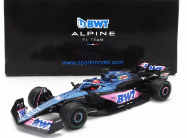 Spark-model Alpine F1  A523 Team Bwt Alpine N 31 Season 2023 Esteban Ocon 1:64 Modrá Růžová