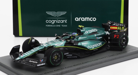 Spark-model Aston martin F1  Amr23 Team Aramco Cognizant N 14 2nd Dutch Gp 2023 Fernando Alonso 1:43 Zelená
