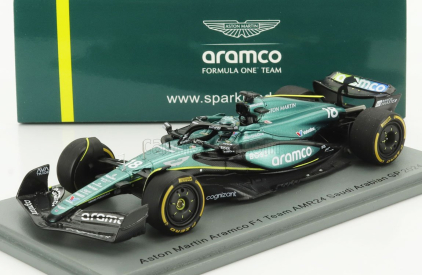 Spark-model Aston martin F1  Amr24 Team Aramco Cognizant N 18 Saudi Arabia Gp 2024 Lance Stroll 1:43 Zelená Černá