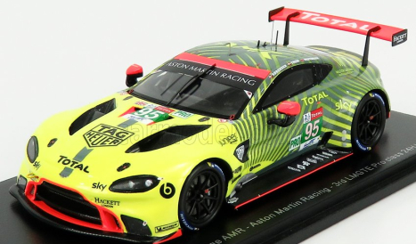 Spark-model Aston martin Vantage Amr 4.5l Turbo V8 Team Aston Martin Racing N 95 24h Le Mans 2020 M.sorensen - N. Thiim - R.westbrook 1:43 Žlutá