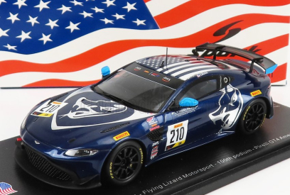 Spark-model Aston martin Vantage Gt4 Team Flying Lizard Motorsport N 210 100th Podium Pirelli Gt4 Austin 2020 M.dinan 1:43 Black