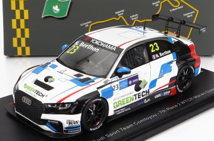 Spark-model Audi A3 Rs3 Lms Team Audi Sport N 23 7th Race 2 Wtcr Macau Guia 2018 N.berthon 1:43 Bílá Černá