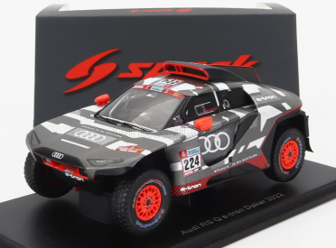 Spark-model Audi Q E-tron Rs Team Audi Sport N 224 Rally Dakar 2022 M.ekstrom - E.bergkvist 1:43 Šedá Stříbrná Černá