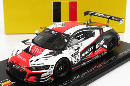 Spark-model Audi R8 Lms Gt3 Team Belgian Audi Club Wrt N 32 24h Spa 2020 E.mortara - C.weerts - F.stippler 1:43 Bílá Oranžová Černá