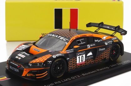 Spark-model Audi R8 Lms Gt3 Team Boutsen Racing N 10 24h Spa 2022 K.ojjeh - B.lessennes - A.leclerc - A.eteki 1:43 Oranžová Černá