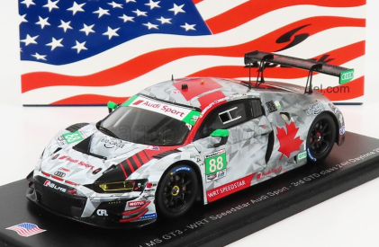Spark-model Audi R8 Lms Gt3 Team Wrt Speedstar Audi Sport N 88 3rd Gtd Class 24h Daytona 2020 M.bortolotti - R.ineichen - D.morad - D.vanthoor 1:43 Bílá Šedá Červená