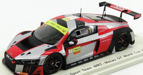 Spark-model Audi R8 Lms N 7 Macau Gt World Cup 2016 E.mortara 1:43 Červená Bílá Černá