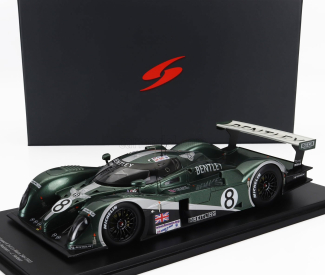 Spark-model Bentley Exp Speed 8 4.0l Turbo V8 Team Bentley N 8 2nd 24h Le Mans 2003 Johnny Herbert - David Brabham - Mark Blundell 1:18 Green Met