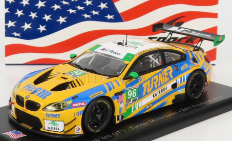 Spark-model BMW 6-series M6 Gt3 Team Turner Motorsport N 96 24h Daytona 2017 M.martin - J.marks - J.klingmann - J.krohn 1:43 Žlutá Modrá