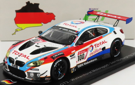 Spark-model BMW 6-series M6 Gt3 Team Walkenhorst Motorsport N 100 24h Nurburgring 2020 H.walkenhorst - A.ziegler - F.von Bohlen - M.von Bohlen 1:43 Bílá Červená Modrá