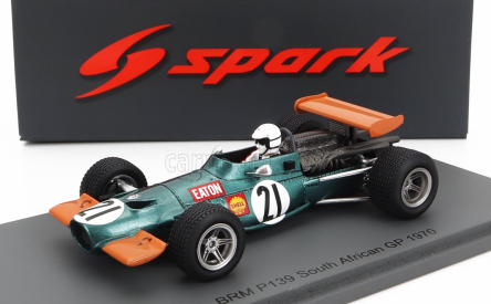 Spark-model BRM F1  139 N 21 African Gp 1970 G.eaton 1:43 Zelená Oranžová