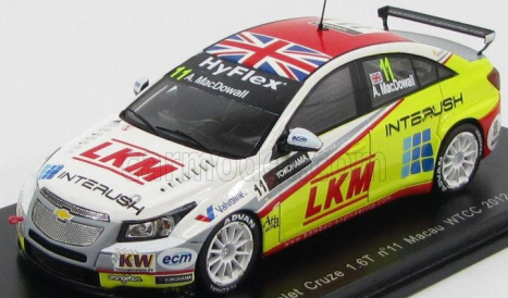 Spark-model Chevrolet Cruze 1.6t N 11 Macau Wtcc 2012 A.macdowall 1:43 Bílá Žlutá Červená