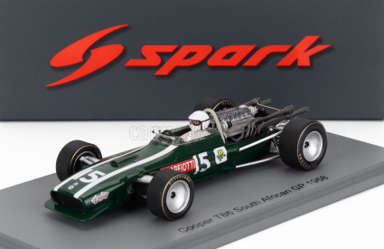 Spark-model Cooper F1  T86 N 15 South Africa Gp 1968 Ludovico Scarfiotti 1:43 Zelená Bílá
