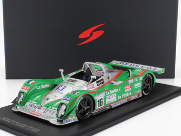 Spark-model Courage C52 Peugeot A32 3.2l Turbo V6 Team Pescarolo Sport N 16 4th 24h Le Mans 2000 S.bourdais - O.grouillard - E.clerico 1:18 Zelené Stříbro