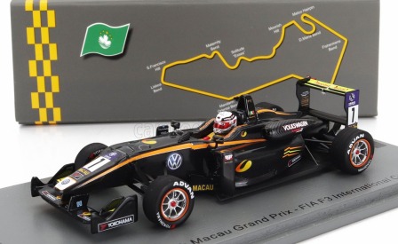 Spark-model Dallara F3  Team Carlin N 7 4th Macau Gp International Cup 2015 Antonio Giovinazzi 1:43 Black