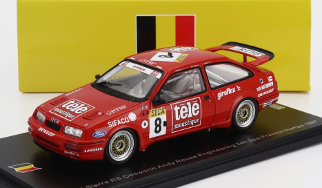 Spark-model Ford england Sierra Rs Cosworth Team Andy Rouse Engineering N 8 24h Spa 1987 Andy Rouse - Win Percy - Thierry Tassin 1:43 Tmavě Oranžová