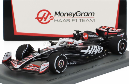 Spark-model Haas F1  Fw24 Team Moneygram Haas N 20 Australian Gp 2024 Kevin Magnussen 1:43 Černá Bílá