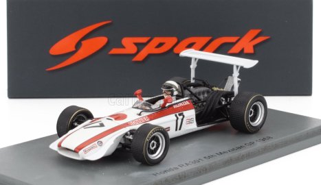 Spark-model Honda F1  Ra301 N 5 Mexico Gp 1968 Jo Bonnier 1:43 Bílá Červená Černá