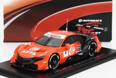 Spark-model Honda Nsx Gt Team Arta Racing N 8 Gt500 Super Gt 2021 Tomoki Nojiri - Nirei Fukuzumi 1:43 Oranžová Černá