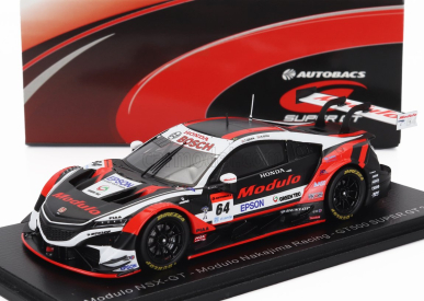 Spark-model Honda Nsx-gt Team Modulo Nakajima Racing N 64 Gt500 Class Super Gt 2020 Takuya Izawa - Hiroki Otsu 1:43 Černá Bílá Červená