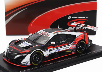 Spark-model Honda Nsx-gt Team Modulo Nakajima Racing N 64 Gt500 Class Super Gt 2021 Takuya Izawa - Hiroki Otsu 1:43 Černá Bílá Červená