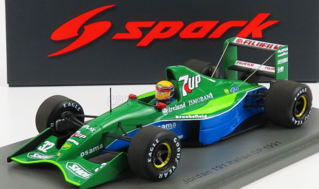 Spark-model Jordan F1 191 Team 7up N 32 Italy Gp 1991 R.moreno 1:43 Zelená Modrá