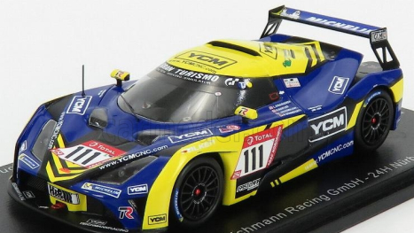 Spark-model KTM X-bow Gt4 N 111 Team Teichmann Racing 24h Nurburgring 2019 L.kraihamer - R.kofler - Maximilian - M.ronnefarth 1:43 Modrá Žlutá Černá
