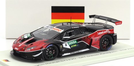 Spark-model Lamborghini Huracan Gt3 Evo Team Grasser Racing N 6 Dtm Season 2022 Alessio Deledda 1:43 Červená Černá