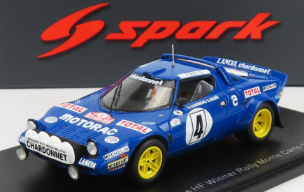 Spark-model Lancia Stratos Hf (night Version) N 4 Winner Rally Montecarlo 1979 Bernard Darniche - Alain Mahe 1:43 Blue