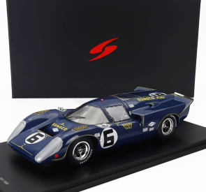 Spark-model Lola T70 Mk3b Gt 5.0l V8 Team Sunoco N 6 Winner 24h Daytona 1969 Mark Donohue - Chuck Parsons - Ronnie Bucknum 1:18 Blue