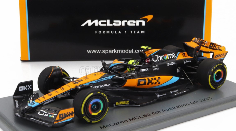 Spark-model Mclaren F1  Mcl60 Team Mclaren N 4 Australian Gp 2023 Lando Norris 1:43 Oranžová Černá Modrá