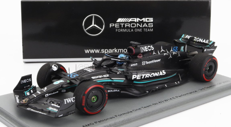 Spark-model Mercedes gp F1 W14 Team Mercedes-amg Petronas Formula One N 63 3rd Spain Gp 2023 George Russell 1:43 Matt Black