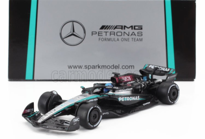 Spark-model Mercedes gp F1  W15 Eq Performance Team Amg Petronas Motorsport N 63 Winner Las Vegas Usa 2024 George Russell 1:64 Černá Stříbrná Zelená
