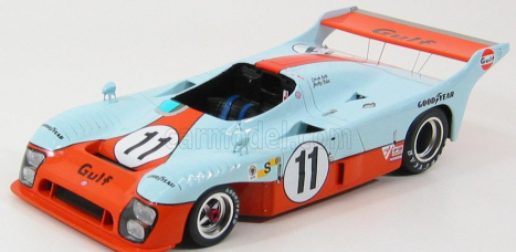 Spark-model Mirage Gr8 3.0l V8 Team Gulf Research Racing N 11 Winner 24h Le Mans 1975 Jacky Ickx - Derek Bell 1:18 Světle Modrá Oranžová