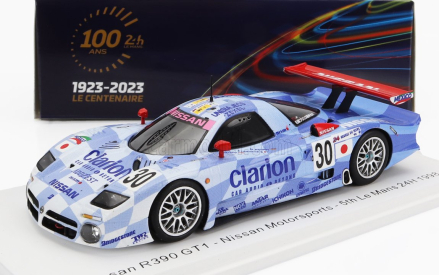 Spark-model Nissan R390 Gt1 3.5l Turbo Team Nissan Motorsport N 30 24h Le Mans 1998 M.krumm - J.nielsen - F.lagorce 1:43 Světle Modrá Bílá