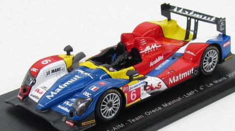 Spark-model Oreca 01 Aim N 6 Lmp1 24h Le Mans 2010 S.ayari  - D.andre - A.meyrick 1:43 Červená Žlutá Bleu