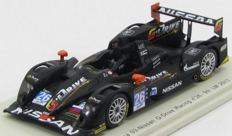 Spark-model Oreca 03-nissan Team G-drive Racing N 26 9th 24h Le Mans 2013 M.conway - J.martin - R.rusinov 1:43 Matt Black