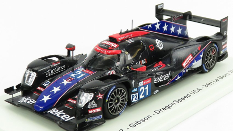 Spark-model Oreca 07 Gibson Team Dragonspeed Usa N 21 24h Le Mans 2020 T.buret - J.p.montoya - M.rojas 1:43 Černá Modrá