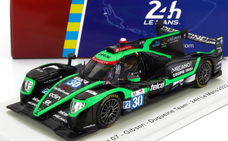 Spark-model Oreca Gibson 07 Gk428 4.2l V8 Team Duqueine N 30 24h Le Mans 2022 R.bradley - G.rojas - R.de Gerus 1:43 Zelená Černá