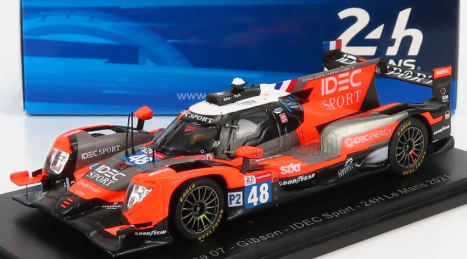 Spark-model Oreca Gibson 07 Gk428 4.2l V8 Team Idec Sport N 48 24h Le Mans 2021 P.loup Chatin - P.lafargue - P.pilet 1:43 Černá Šedá Červená